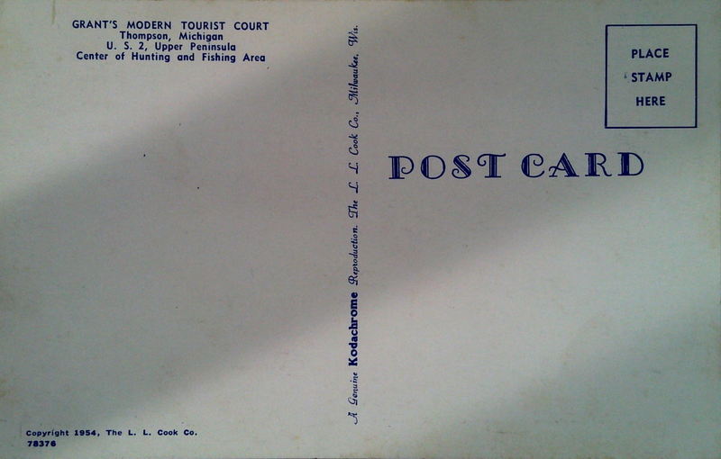 Grants Modern Tourist Cabins - Old Postcard (newer photo)